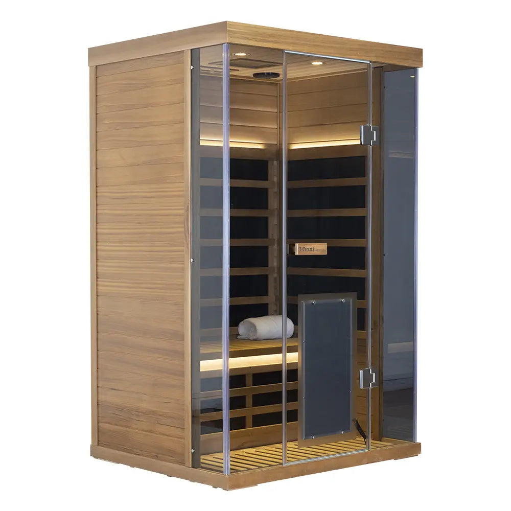 Wizzisaunas SR02 2 Person Red Cedar Full Spectrum Infrared Sauna low EMF image 10