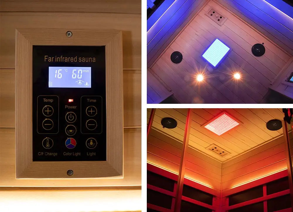 Wizzisaunas SH07 2-3 Person Full Spectrum Infrared Sauna low EMF image 7