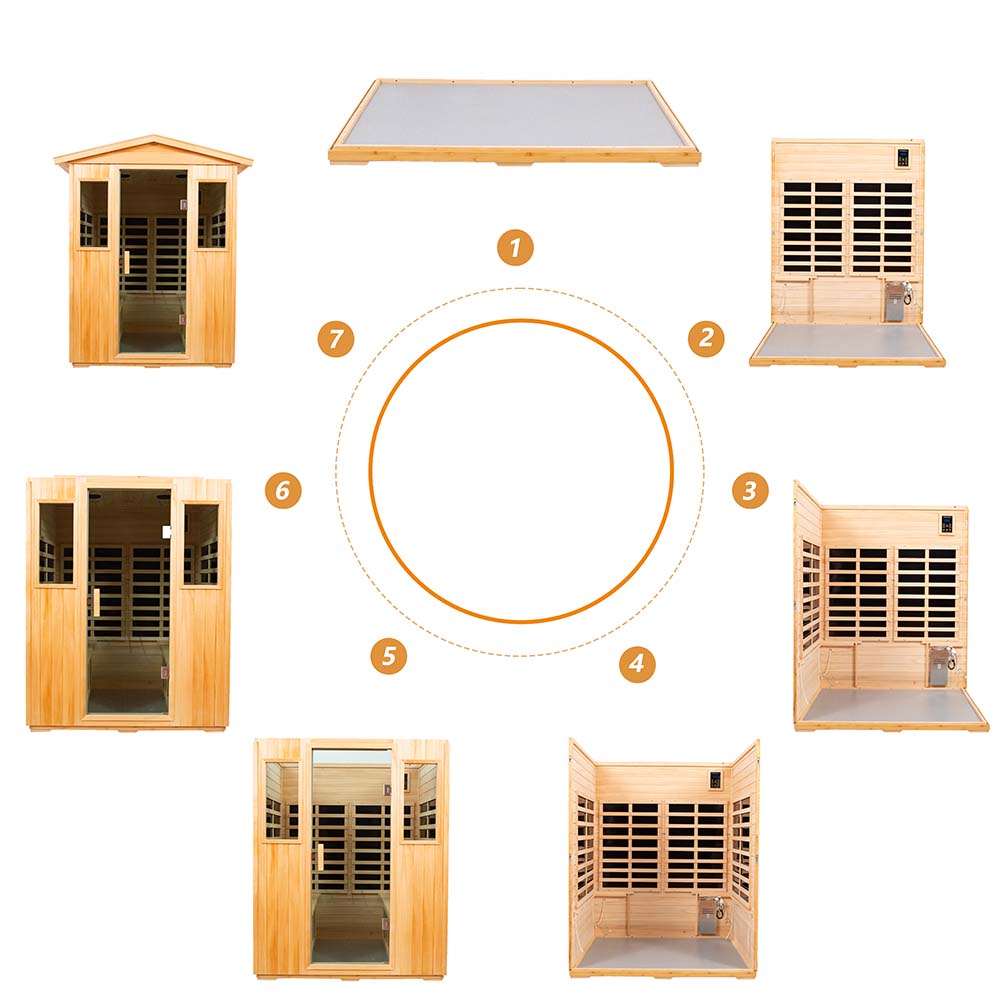 VB04 4 Person Outdoor Infrared Sauna