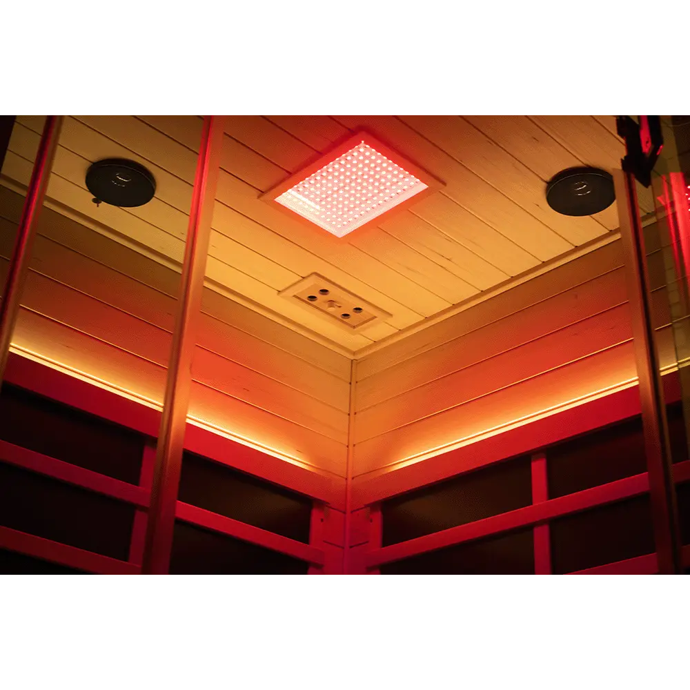 Wizzisaunas SR07 2-3 Person Full Spectrum Infrared Sauna Red Cedar Low EMF image 12