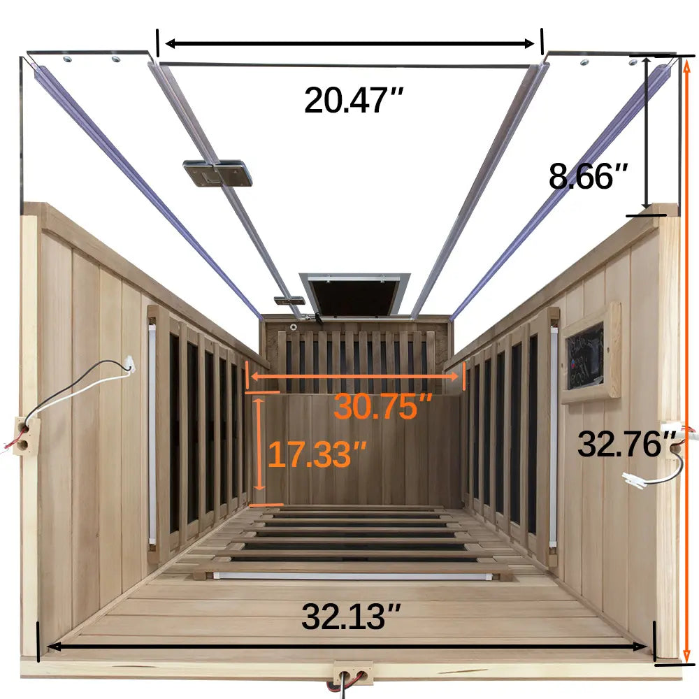 Wizzisaunas SR01 1 Person Red Cedar Full Spectrum Infrared Sauna Low EMF image 2