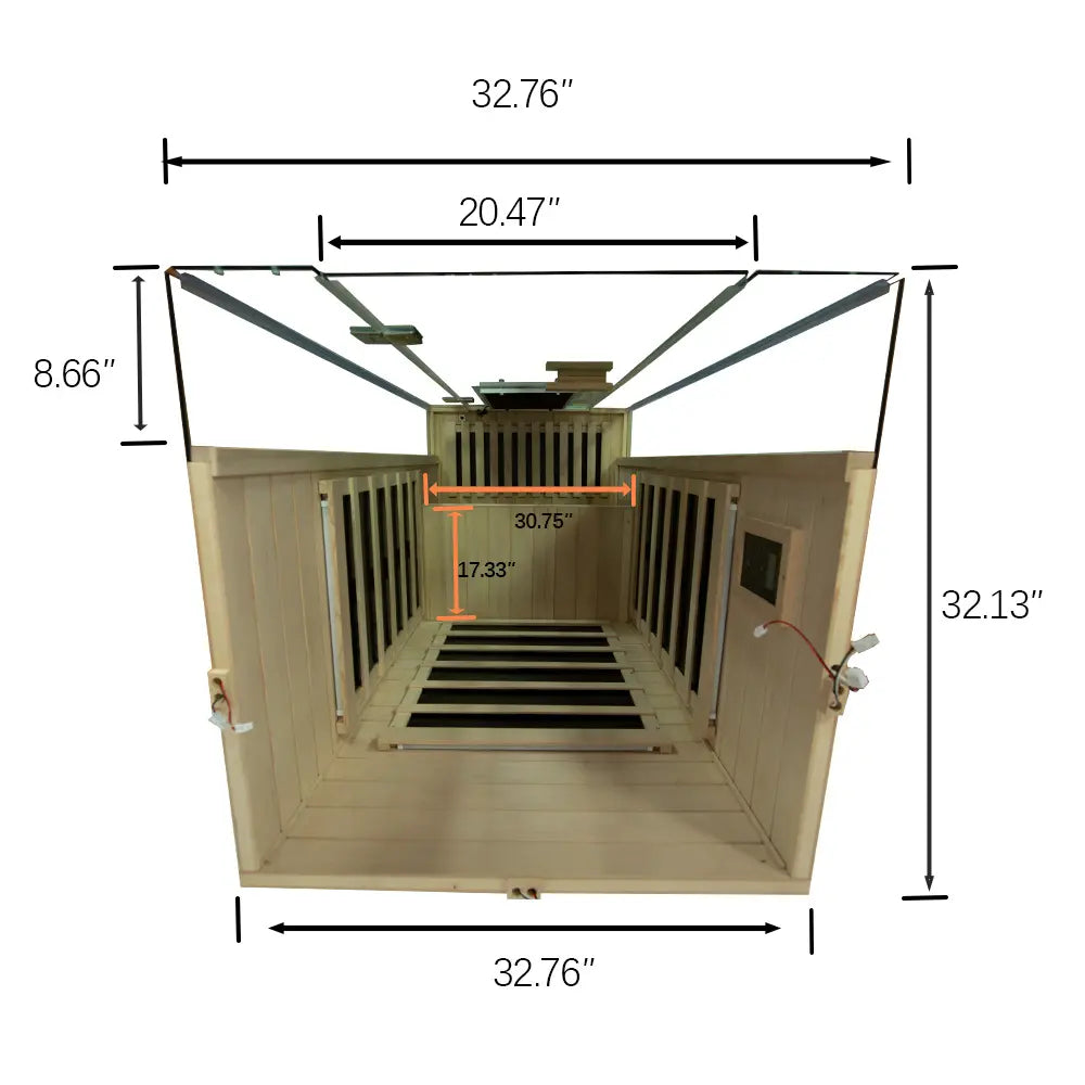 Wizzisaunas SH01 Full Spectrum1 Person Infrared Sauna Low EMF image 3