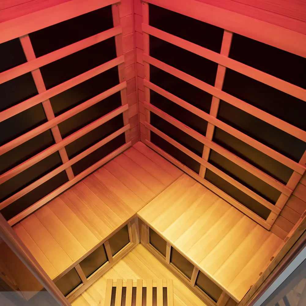 Wizzisaunas SR07 2-3 Person Full Spectrum Infrared Sauna Red Cedar Low EMF image 9