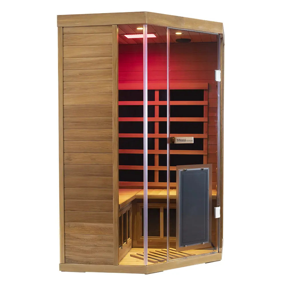 Wizzisaunas SR07 2-3 Person Full Spectrum Infrared Sauna Red Cedar Low EMF image 14