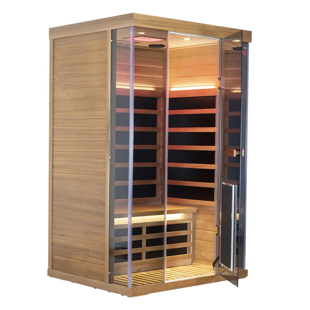 Wizzisaunas SR02 2 Person Red Cedar Full Spectrum Infrared Sauna low EMF image 12