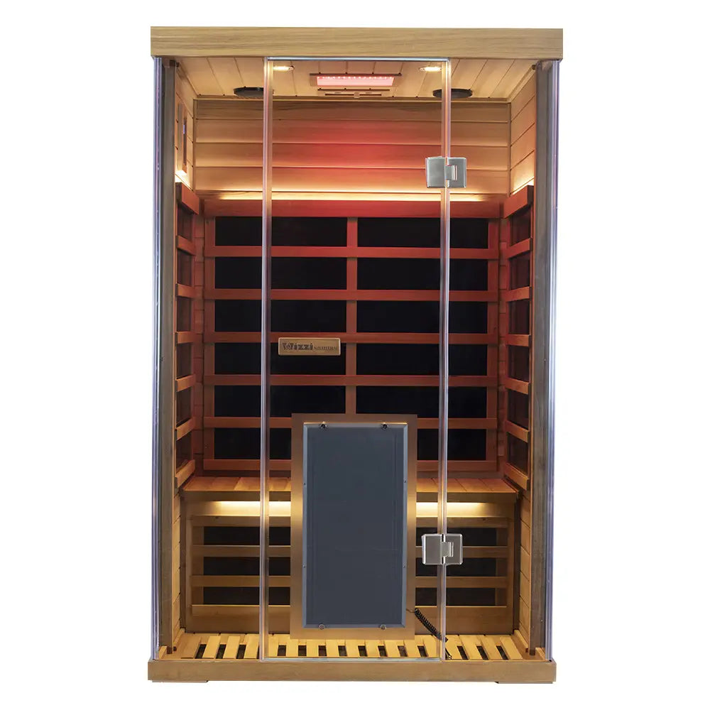 Wizzisaunas SR02 2 Person Red Cedar Full Spectrum Infrared Sauna low EMF image 8