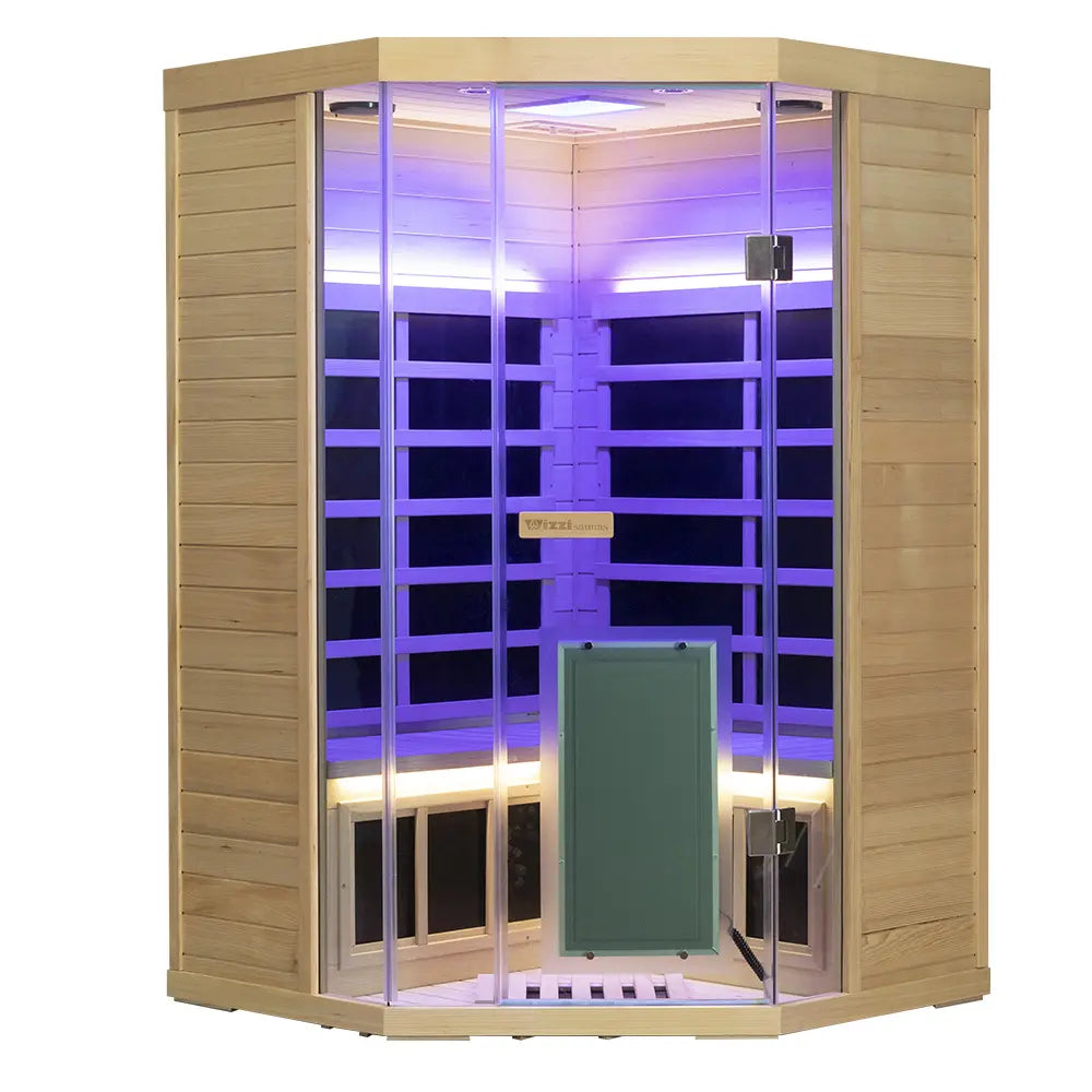 Wizzisaunas SH07 2-3 Person Full Spectrum Infrared Sauna low EMF image 14