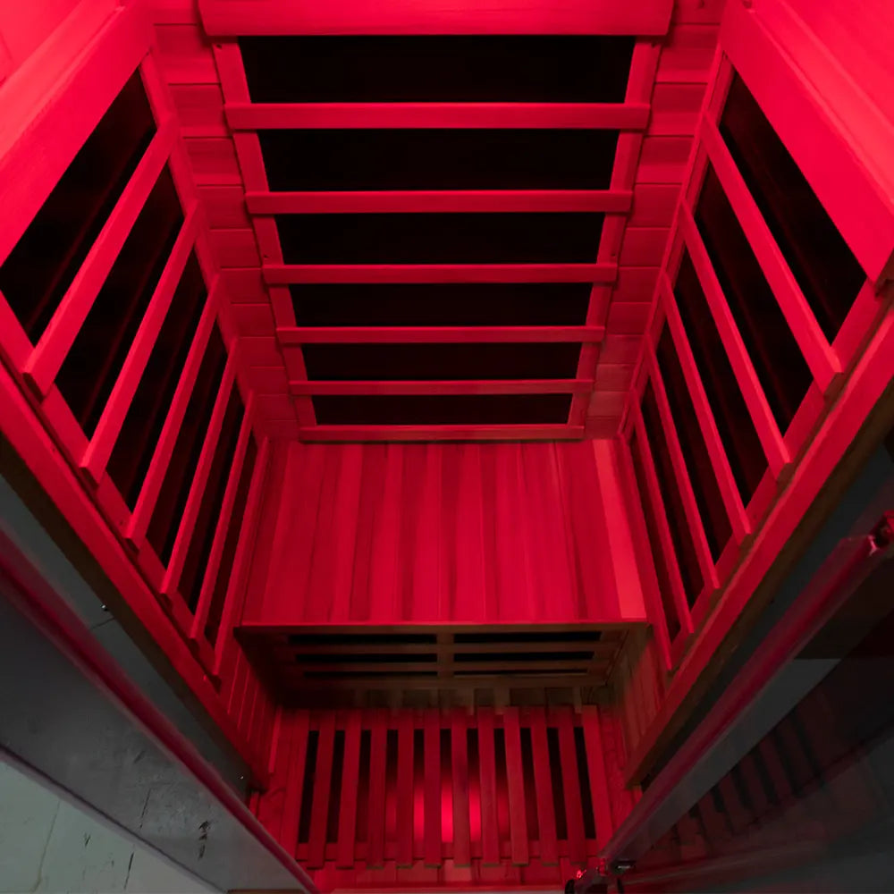 Wizzisaunas SR01 1 Person Red Cedar Full Spectrum Infrared Sauna Low EMF image 3