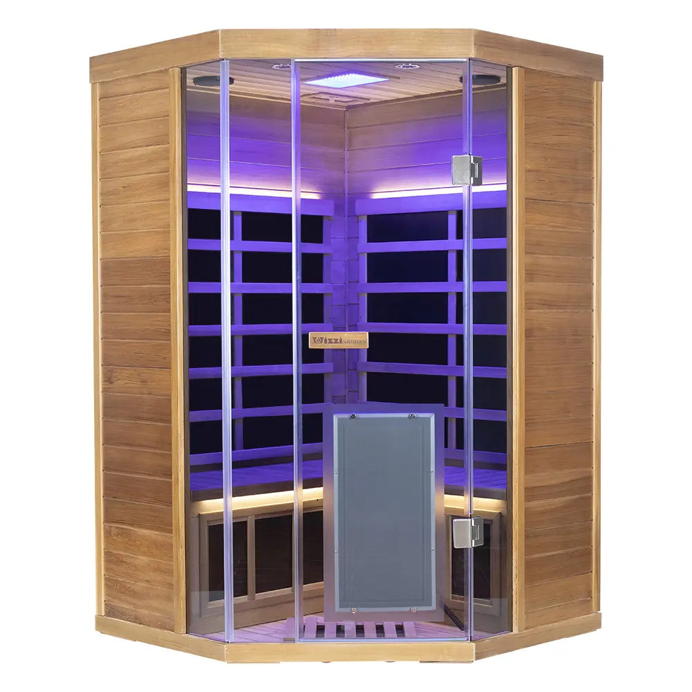 Wizzisaunas SR07 2-3 Person Full Spectrum Infrared Sauna Red Cedar Low EMF image 7