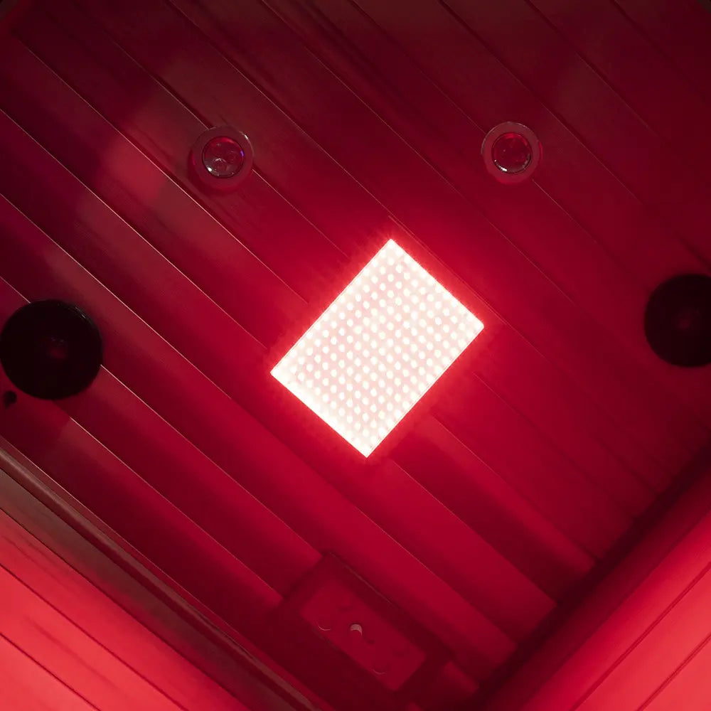Wizzisaunas SR07 2-3 Person Full Spectrum Infrared Sauna Red Cedar Low EMF image 3