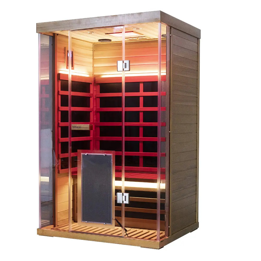 Wizzisaunas SR02 2 Person Red Cedar Full Spectrum Infrared Sauna low EMF image 11