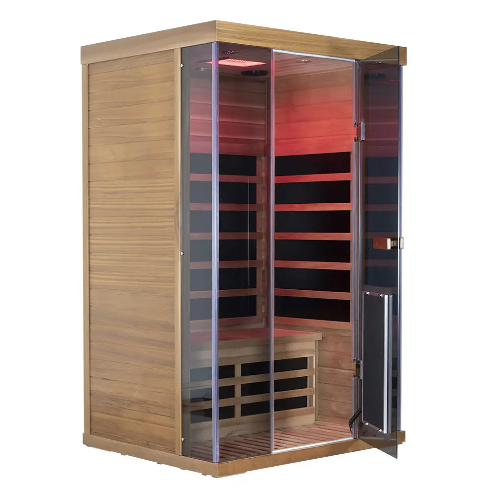 Wizzisaunas SR02 2 Person Red Cedar Full Spectrum Infrared Sauna low EMF image 9