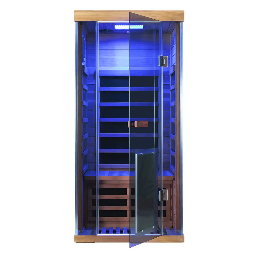 Wizzisaunas SR01 1 Person Red Cedar Full Spectrum Infrared Sauna Low EMF image 10