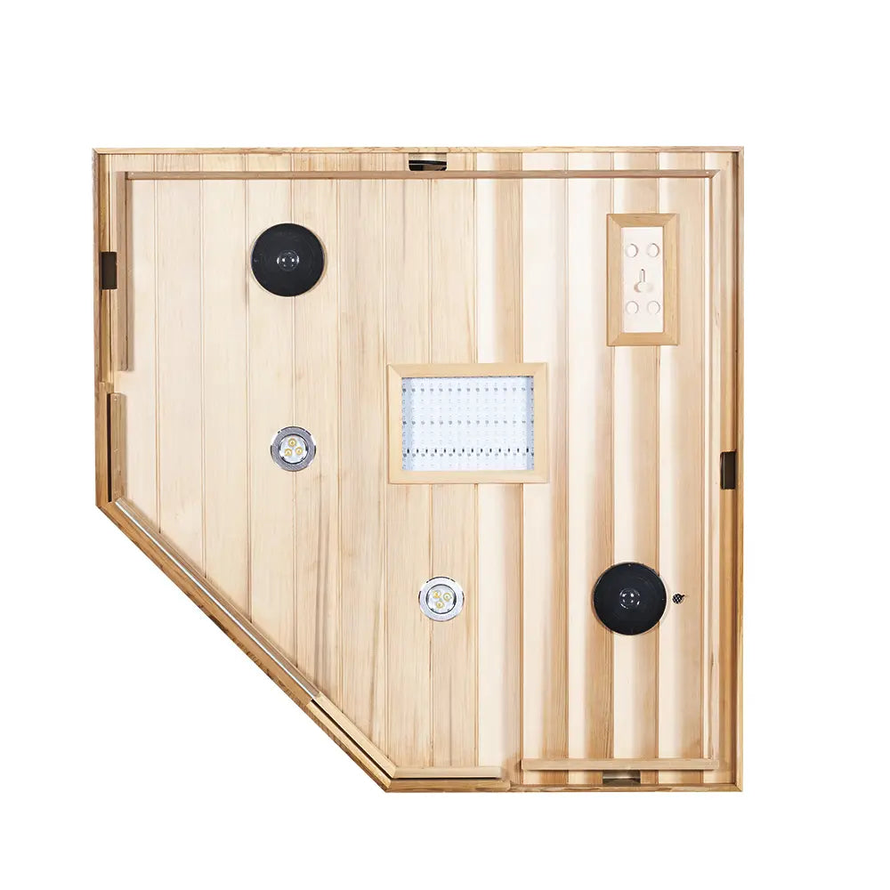 Wizzisaunas SR07 2-3 Person Full Spectrum Infrared Sauna Red Cedar Low EMF image 16