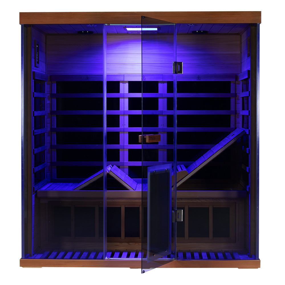 Wizzisauna S03 3-Person Far Infrared Sauna | Full-Spectrum Light Therapy & Smart App– Pre-Order, Ships October 15