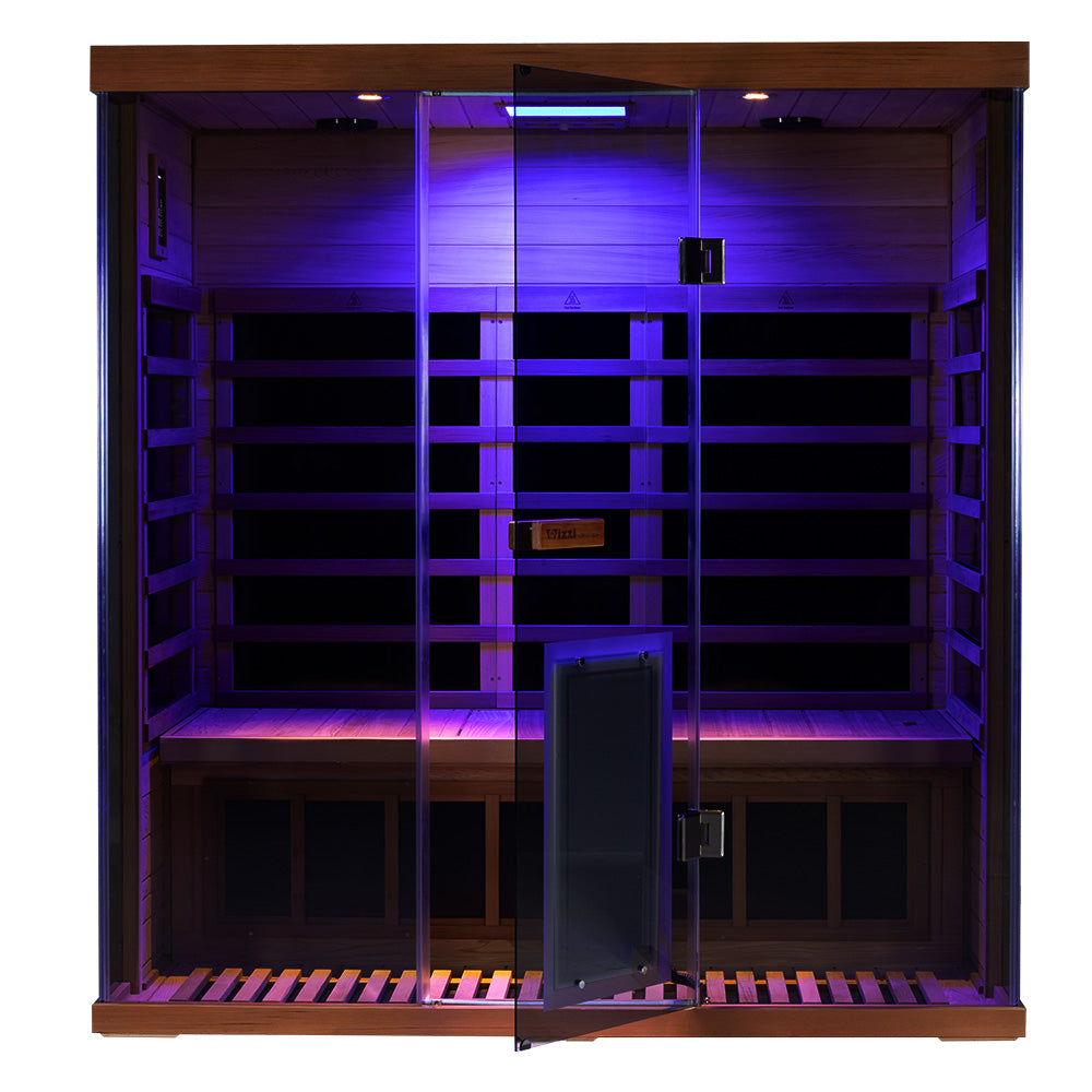 Wizzisauna S03 3-Person Far Infrared Sauna | Full-Spectrum Light Therapy & Smart App– Pre-Order, Ships October 15