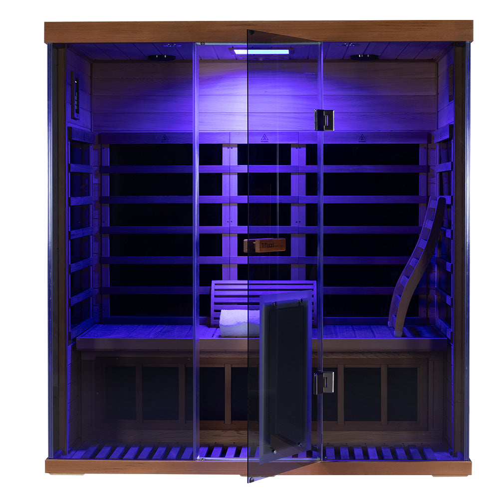 Wizzisauna S03 3-Person Far Infrared Sauna | Full-Spectrum Light Therapy & Smart App– Pre-Order, Ships October 15
