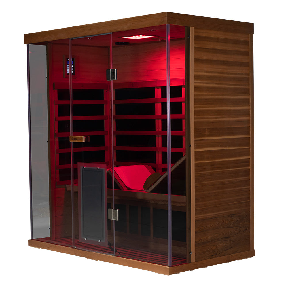 Wizzisauna S03 3-Person Far Infrared Sauna | Full-Spectrum Light Therapy & Smart App– Pre-Order, Ships October 15