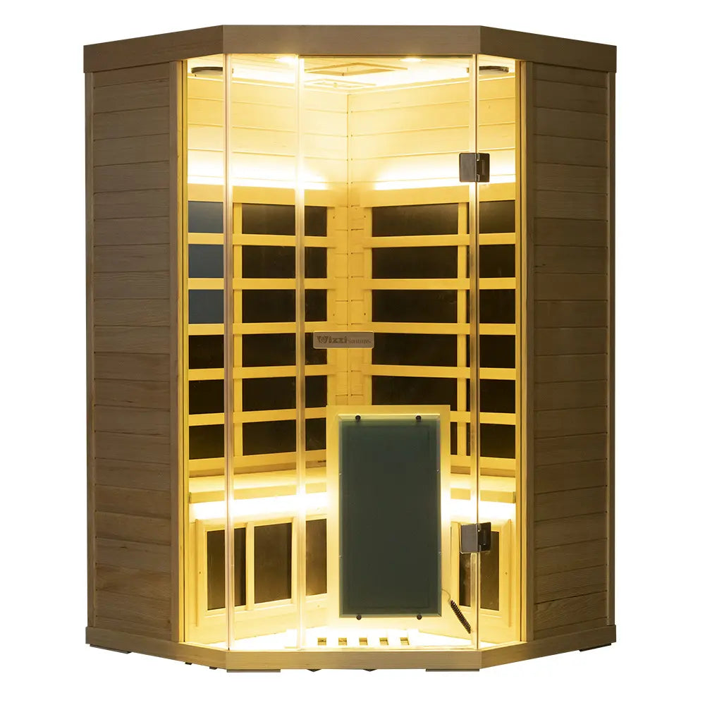 Wizzisaunas SH07 2-3 Person Full Spectrum Infrared Sauna low EMF image 19