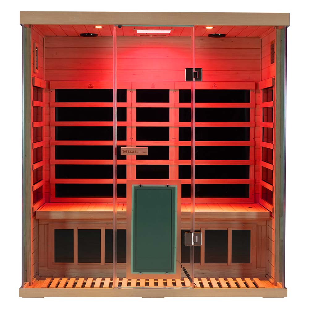 Wizzisauna S03 3-Person Far Infrared Sauna | Full-Spectrum Light Therapy & Smart App– Pre-Order, Ships October 15