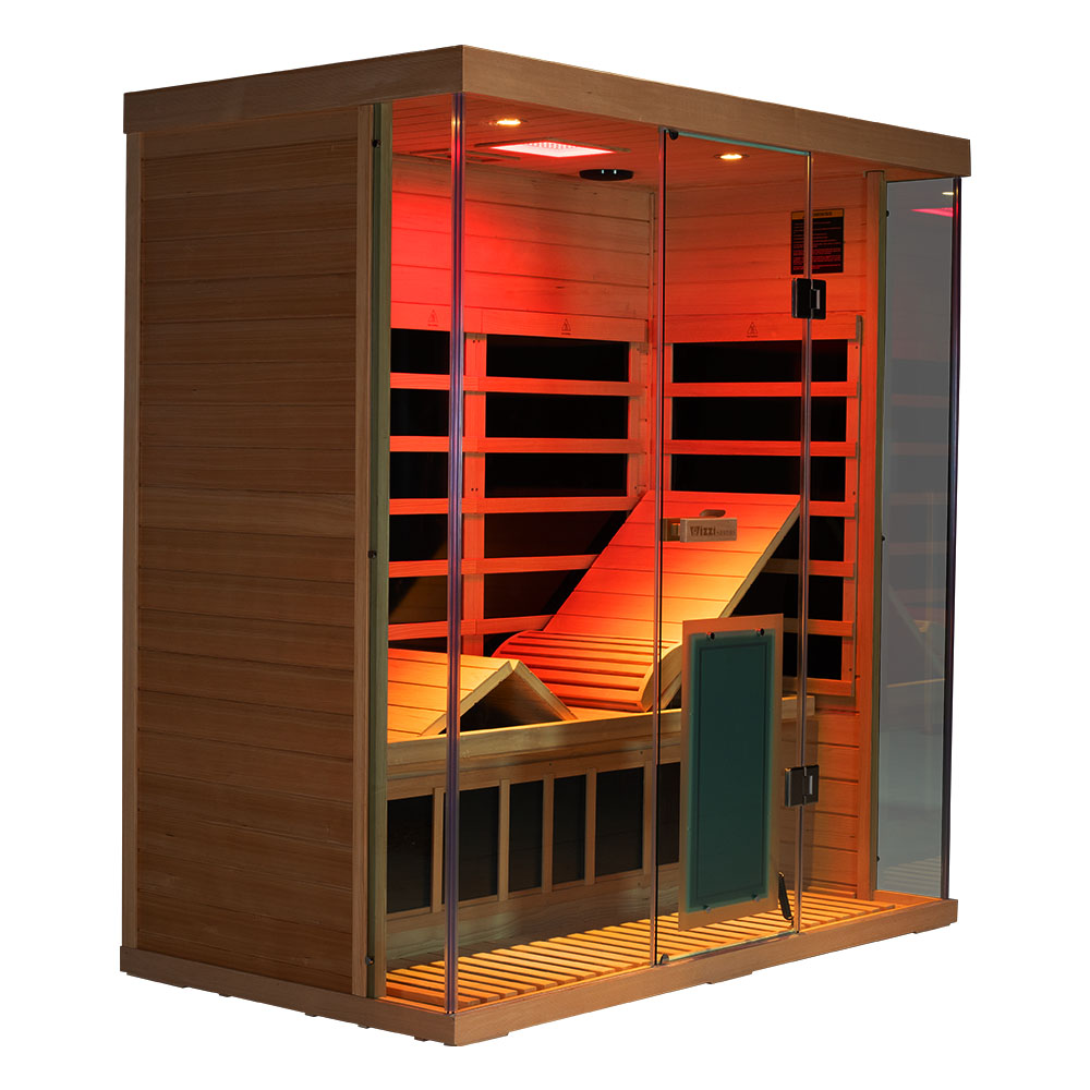 Wizzisauna S03 3-Person Far Infrared Sauna | Full-Spectrum Light Therapy & Smart App– Pre-Order, Ships October 15