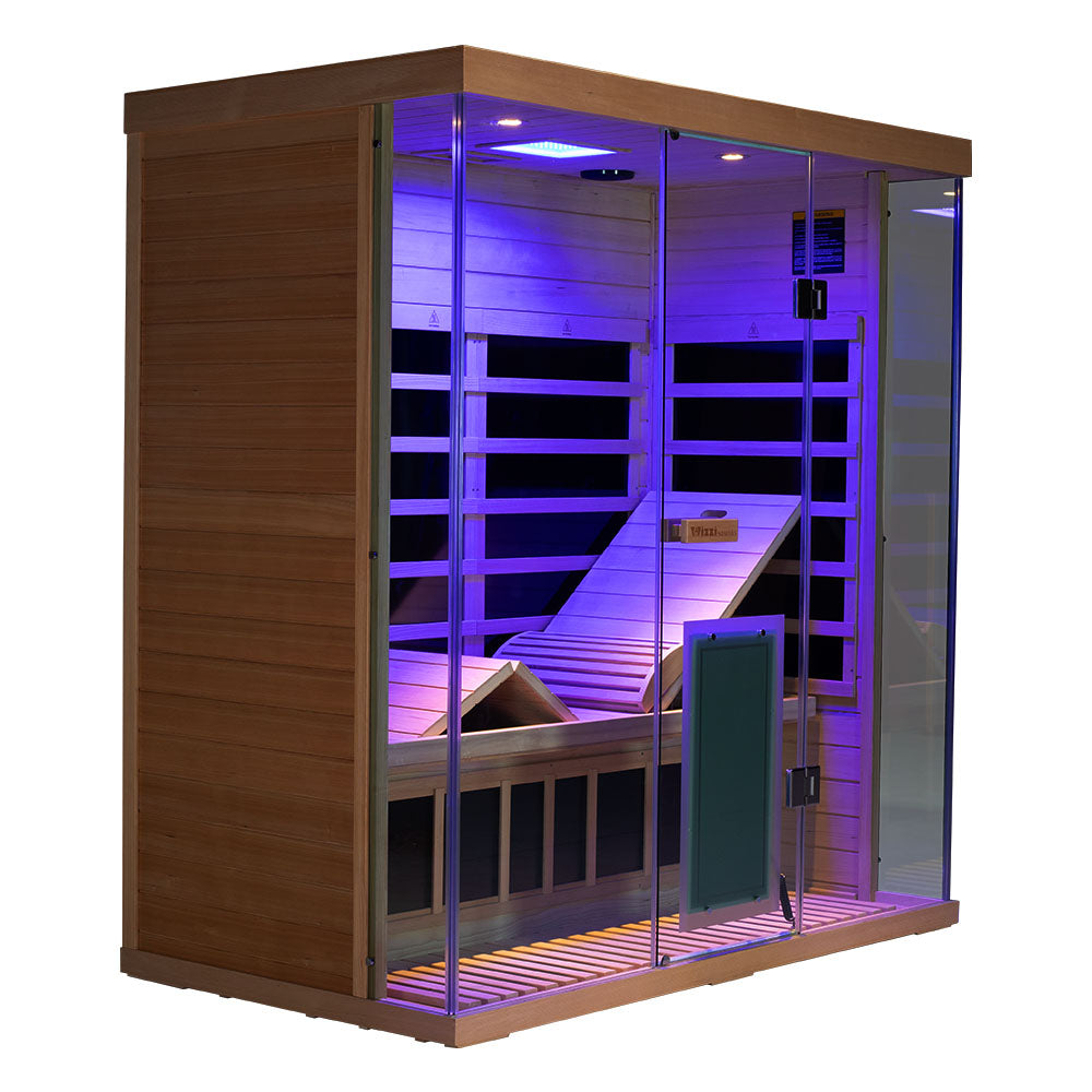 Wizzisauna S03 3-Person Far Infrared Sauna | Full-Spectrum Light Therapy & Smart App– Pre-Order, Ships October 15