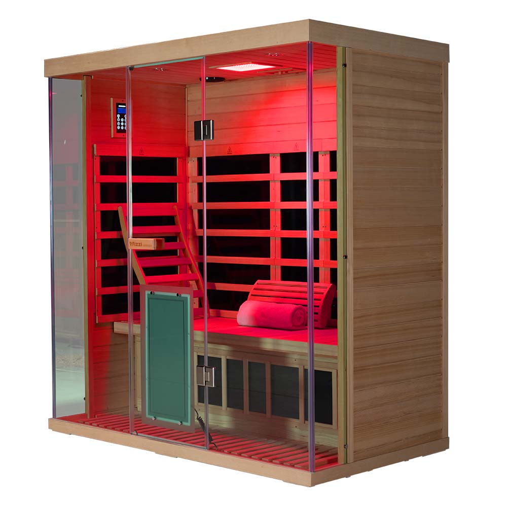 Wizzisauna S03 3-Person Far Infrared Sauna | Full-Spectrum Light Therapy & Smart App– Pre-Order, Ships October 15