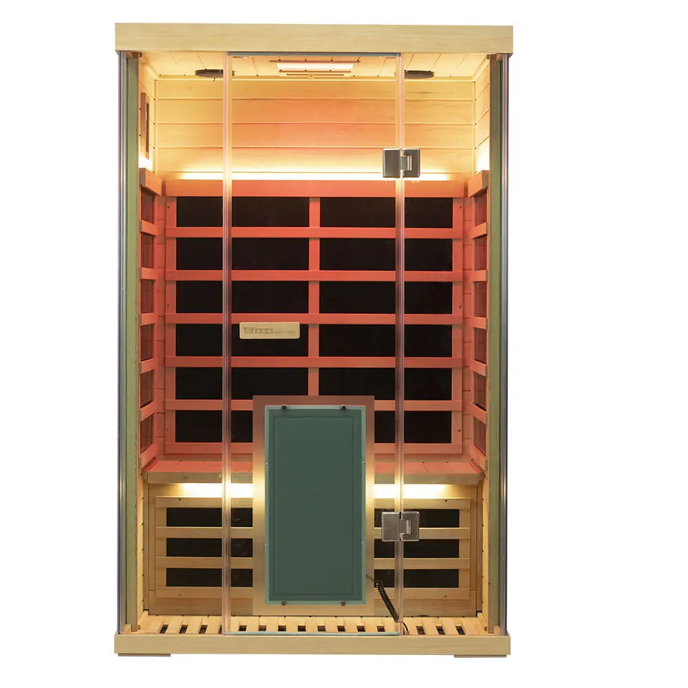 Wizzisaunas SH02 2 Person Full Spectrum Infrared Sauna Low EMF image 0