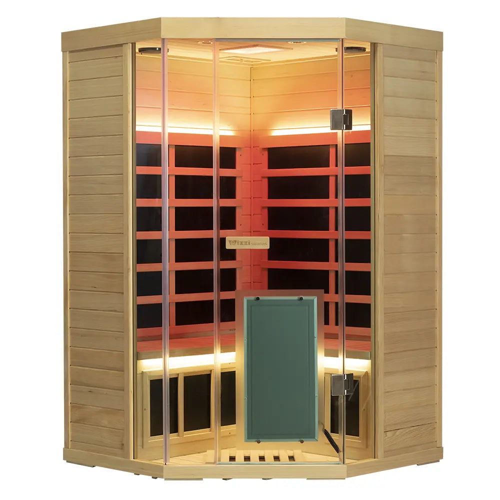 Wizzisaunas SH07 2-3 Person Full Spectrum Infrared Sauna low EMF image 0