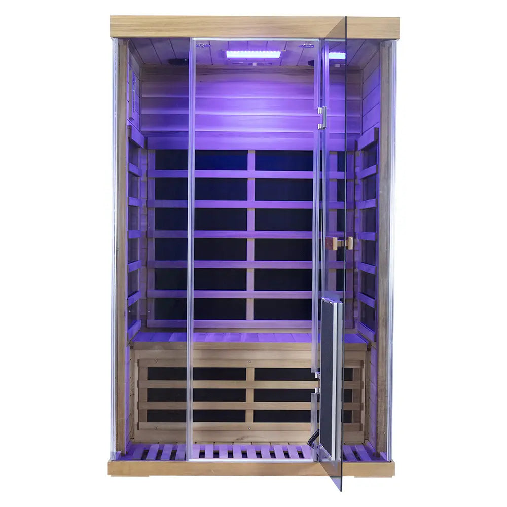 Wizzisaunas SR02 2 Person Red Cedar Full Spectrum Infrared Sauna low EMF image 7