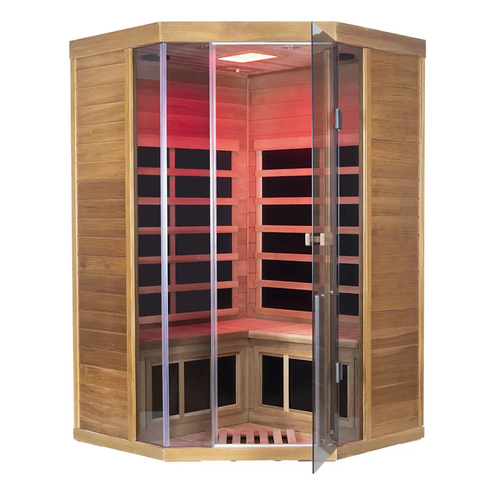 Wizzisaunas SR07 2-3 Person Full Spectrum Infrared Sauna Red Cedar Low EMF image 6